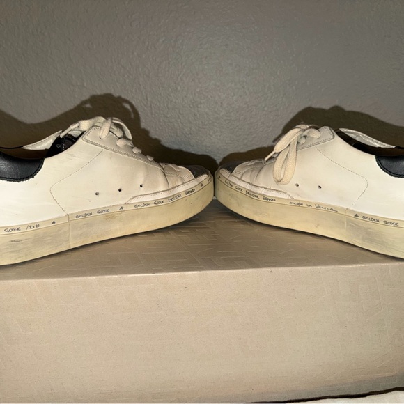 Golden Goose White and Silver Athletic Shoes - Picture 4 of 8